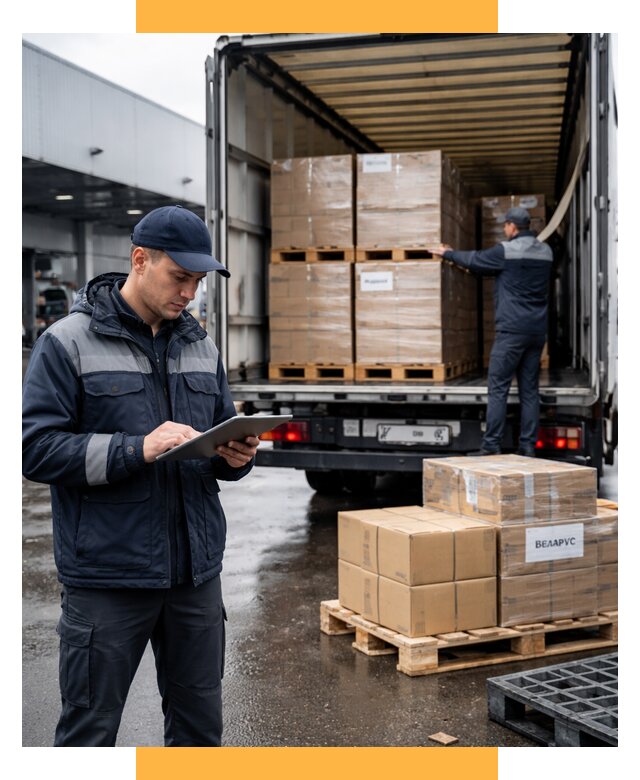 Доставка грузов из Беларуси от 15351 р. логистика СетСервис-Дзж