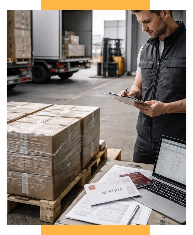 Доставка в Австрию от 66521 р. Логистика и экспорт СетСервис-Дзж