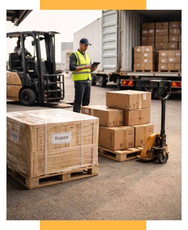 Доставка грузов в Корею из России от 35819 р. | СетСервис-Дзж