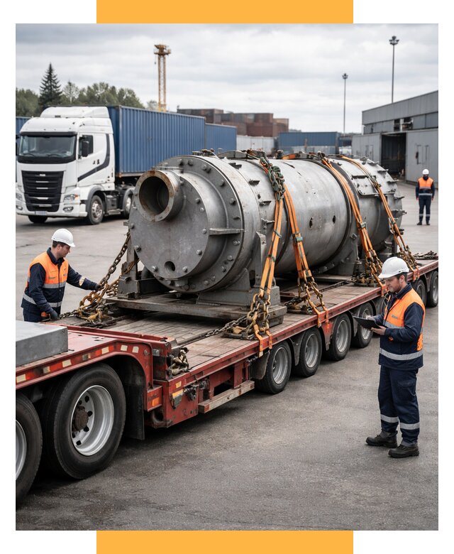 Перевозка тяжеловесных грузов под ключ от 153510 р. | СетСервис-Дзж